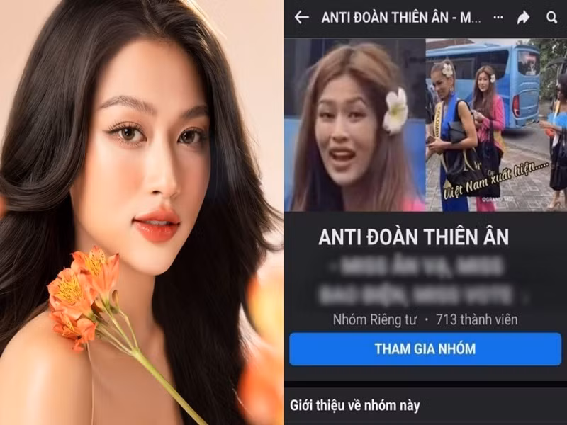 Năm 2022, Hoa hậu Đoàn Thiên Ân bị lập nhiều group antifan. Các antifan miệt thị ngoại hình, chê bai kỹ năng của nàng hậu. Đáng chú ý, antifan còn tấn công các nhãn hàng Thiên Ân đang hợp tác. Ảnh: Yan.