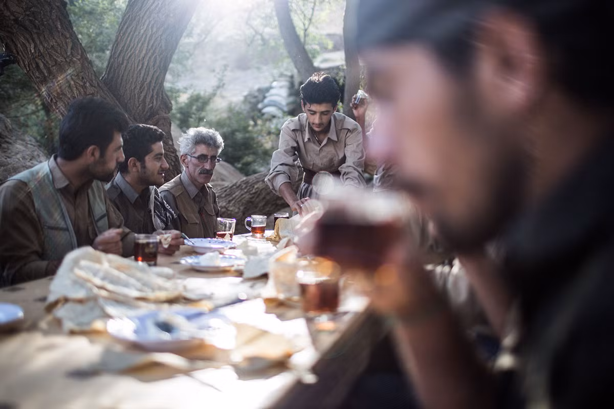 Thành viên KDPI và dân làng địa phương cho biết, Iran gần đây đã nã pháo vào gần căn cứ của KDPI tại Iraq. Ảnh: AJ.