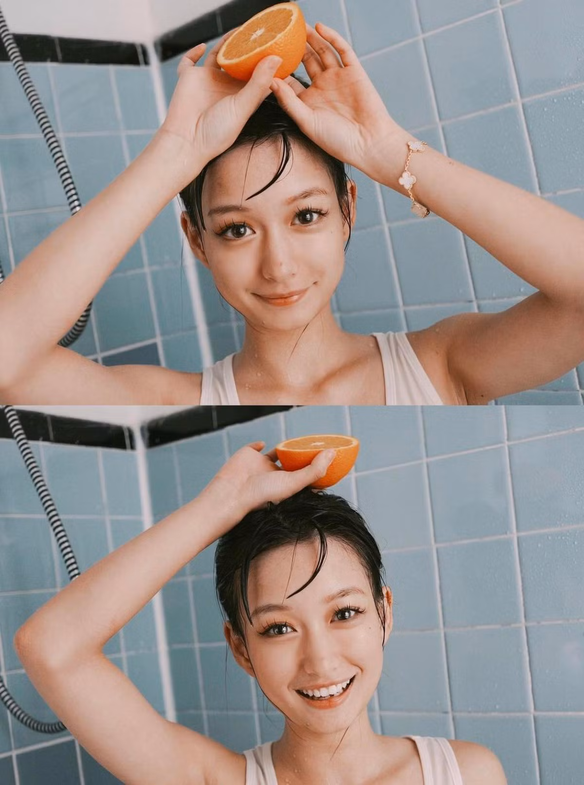 Nhan sắc của cô còn được nhận xét là sánh ngang "mỹ nhân Tân Cương" Địch Lệ Nhiệt Ba hay đẹp sắc sảo như Angelababy.