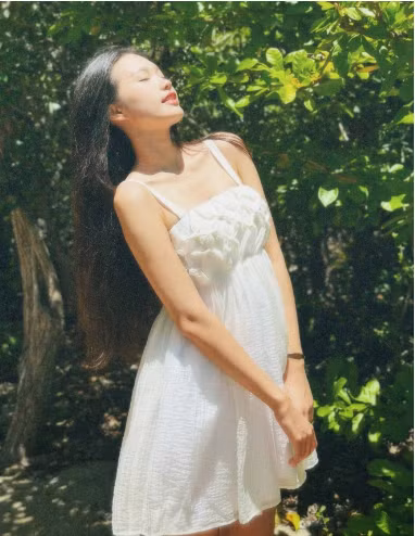 Hiện tại Doãn Hải My đang tận hưởng mối tình đầy ngọt ngào, lãng mạn với cầu thủ Đoàn Văn Hậu. Ảnh: FBNV