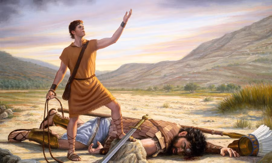 Khi thấy Goliath bị đánh bại, người Philistine hoảng sợ dẫn đến đội hình hỗn loạn. Nhân cơ hội ấy, quân của vua Saul tiến đánh và giành chiến thắng.