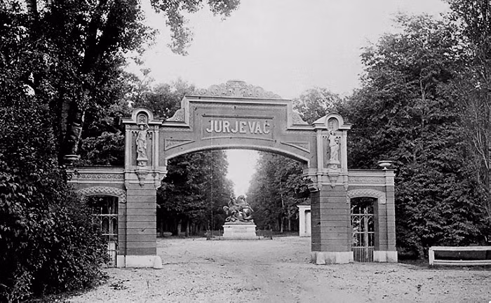 Cổng chính của công viên Maksimir, 1871. Ảnh: Vintag.