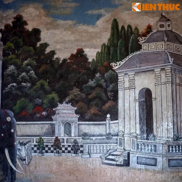 Về cách thể hiện, các bức tranh vừa được vể theo luật viễn cận châu Âu, vừa có phần mang góc nhìn sinh động của người phương Đông.