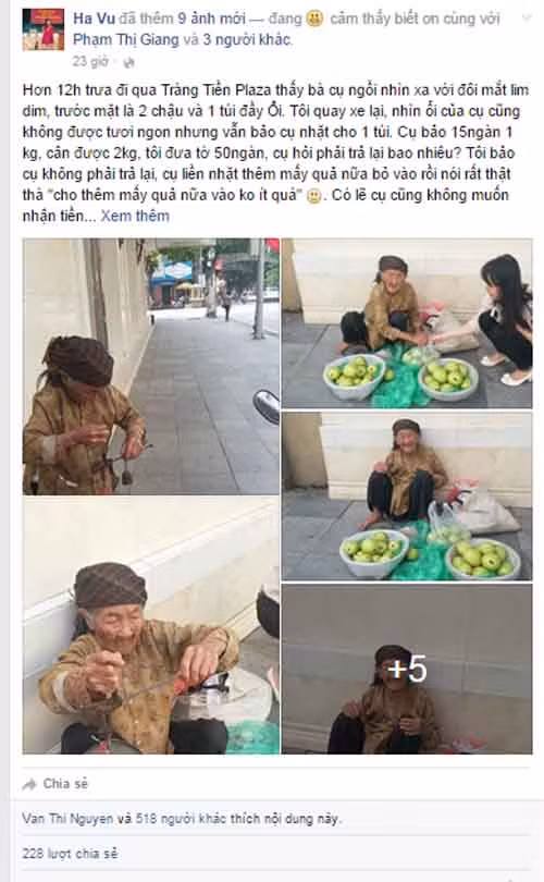 Su that ve chuyen cu ba 90 tuoi ban oi giua pho Ha Noi