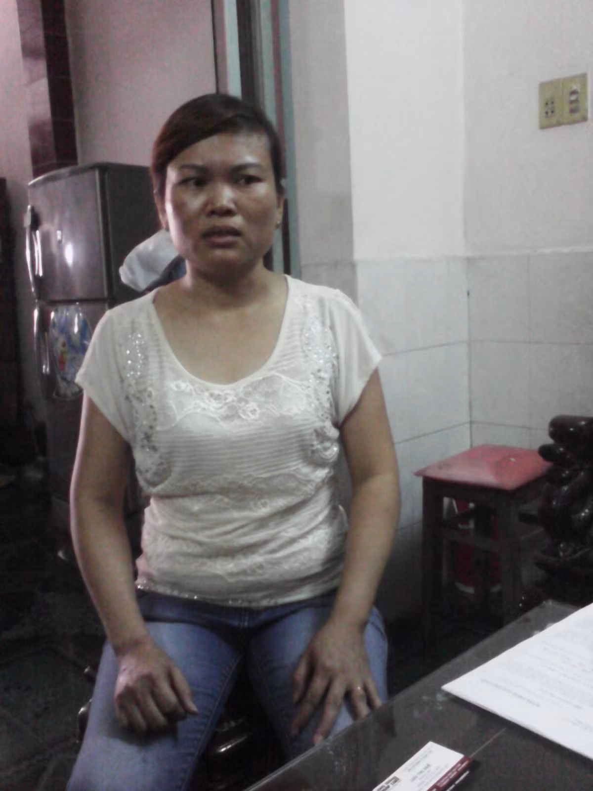 Chị Chiêm tâm sự cùng người viết.