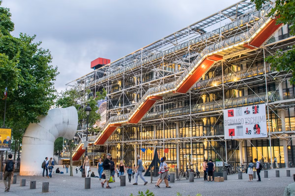 Trung tâm nghệ thuật và văn hóa quốc gia Georges-Pompidou ở thủ đô Paris, Pháp. Đây là một trung tâm văn hóa và bảo tàng lớn. Ảnh: BI.