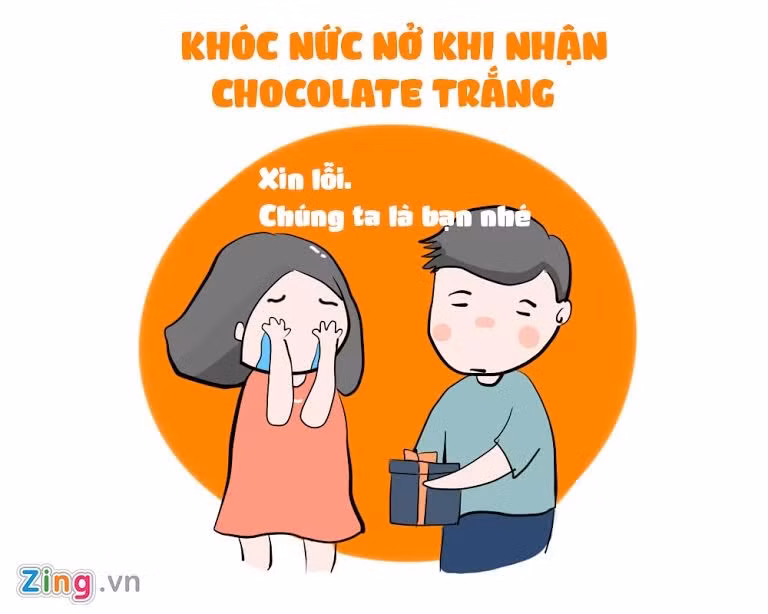 Mỗi món quà vào White Day mang một ý nghĩa riêng. Nếu chàng tặng bánh quy tức là người đó yêu bạn, kẹo nghĩa là thích bạn, còn tặng chocolate trắng thì rất tiếc "chúng ta hãy làm bạn nhé".