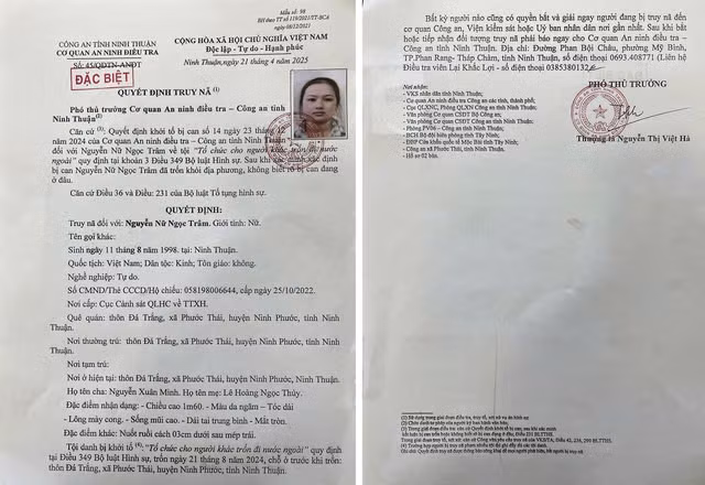 Truy nã “nữ quái” tổ chức cho người khác trốn đi nước ngoài Truy na “nu quai” to chuc cho nguoi khac tron di nuoc ngoai