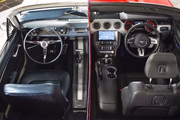 Nhưng sau khi bán được hơn 1 triệu chiếc Mustang chỉ sau 18 tháng, Ford đã bắt đầu dần đăng ký bản quyền thiết kế các chi tiết trên xe. Vào cuối năm 1965, đã có tổng cộng hơn 100 chi tiết trên Mustang thế hệ đầu sử dụng những bản quyền từ Ford, từ loa đặt ở hàng ghế sau, mui gập mở tự động và đèn xi-nhan tự tắt.