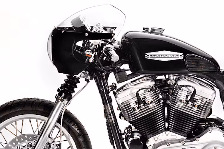 Để phù hợp với phong cách cafe racer của chiếc xe, Greg đã nâng dung tích động cơ lên thành 1200 cc. Bên cạnh việc nâng cấp động cơ, anh còn trang bị cho chiếc xe nắp cam mạ chrome bóng của hãng EMD và lọc gió độ.