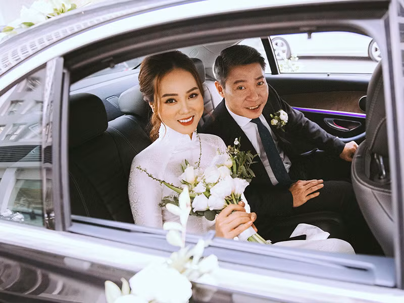 Tối ngày 2/1, cặp đôi tổ chức tiệc cưới ở một khách sạn trên đường Lý Thường Kiệt.