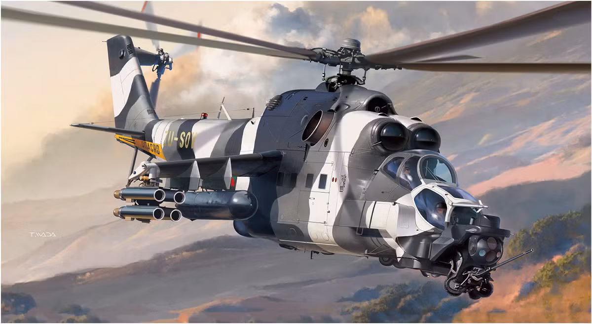 Tuy nhiên, phía Nga vẫn chưa có xác nhận chính thức về vụ việc này. Trực thăng Mil Mi-24 là một mẫu trực thăng vũ trang hạng nặng của Quân đội Nga, được sử dụng từ thời Liên Xô cũ cho tới nay từ năm 1976, sau khi được trang bị trong biên chế vào năm 1972. Nguồn ảnh: mocah.org.