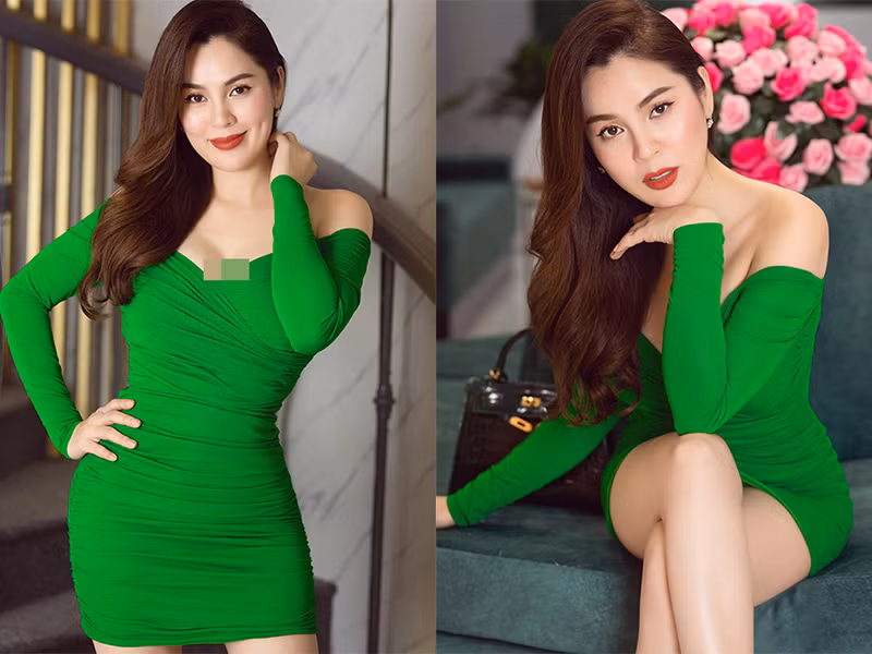 Sau Tết Nguyên đán 2021, Hoa hậu Phương Lê giảm 6kg, trở lại vóc dáng ban đầu. Vì vậy, cô được ông xã thưởng 6 tỷ. Theo bà mẹ 3 con, người bạn đời không cho cô tăng cân.