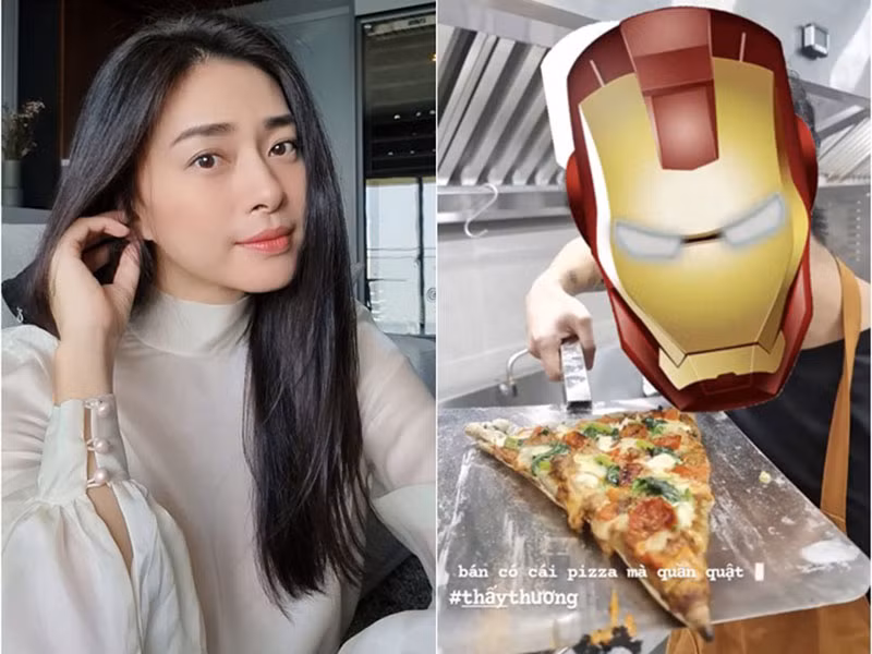 Ngô Thanh Vân và tình tin đồn ngày càng chăm thả thính nhau. Gần đây, nữ diễn viên dính nghi vấn bày tỏ thương Huy Trần vất vả làm bánh pizza. Ảnh: Phụ nữ Việt Nam
