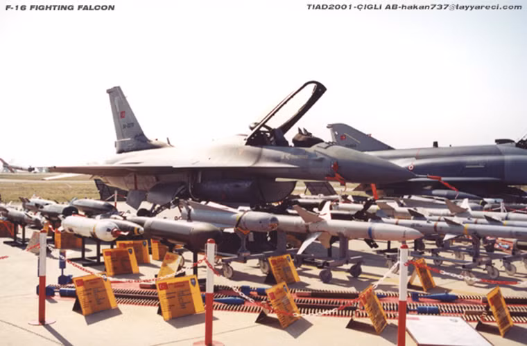 Biến thể F-16C/D Block 25 của Thổ Nhĩ Kỳ được trang bị các tên lửa không đối không ngoài tầm nhìn AIM-7 với tầm bắn tối đa lên tới 50km và AIM-120 có tầm bắn hiệu quả hơn 100km.