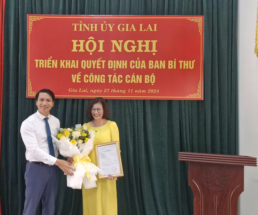 Chuẩn y Phó Chủ nhiệm Ủy ban Kiểm tra Tỉnh ủy Gia Lai Chuan y Pho Chu nhiem Uy ban Kiem tra Tinh uy Gia Lai