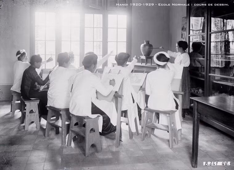 Giờ học vẽ.