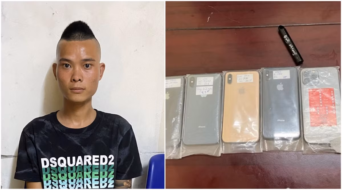 Nghe An: Bat nam thanh nien 2 lan dot nhap cua hang trom 14 iPhone