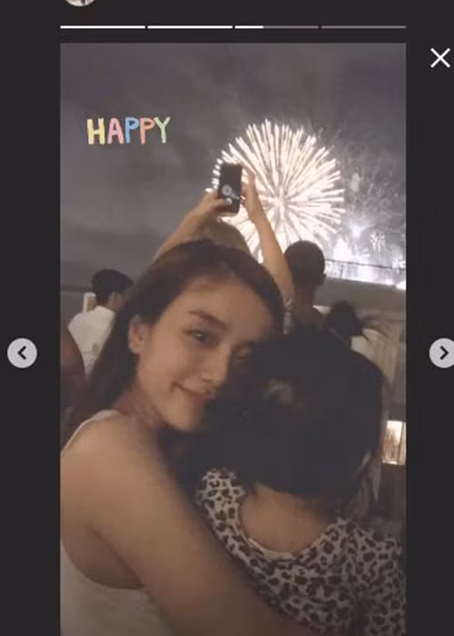 Mới đây, Cindy Lư - bà xã của Hoài Lâm bất ngờ khoe ảnh con gái nhưng vẫn giấu gương mặt bé.