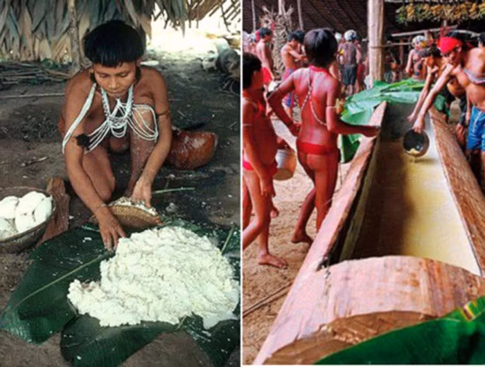 Hành động sau đó của bộ tộc Yanomami là khóc lóc cho sự ra đi của người quá cố. Cuối cùng là họ sẽ hỏa thiêu xác chết, bột tro sẽ được đựng bằng những quả bầu khô và được cất giữ ở nơi trang trọng trong nhà.