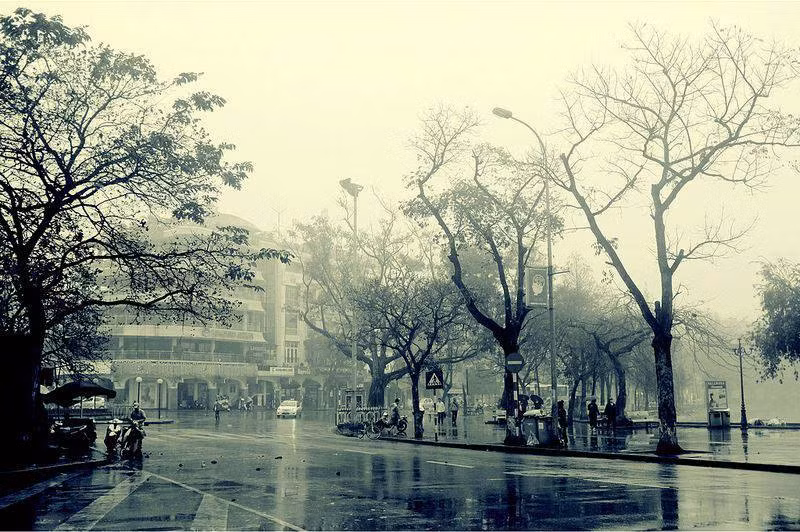 Những cơn gió lạnh đầu mùa cũng rảo bước khắp phố phường như khẽ nhắc: "Đông đã sang rồi đấy!". Ảnh: Cao Anh Tuấn.