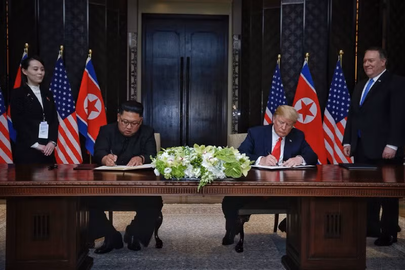 Thuong dinh My-Trieu: Chu tich Kim Jong-un cam ket phi hat nhan hoa ban dao Trieu Tien-Hinh-3