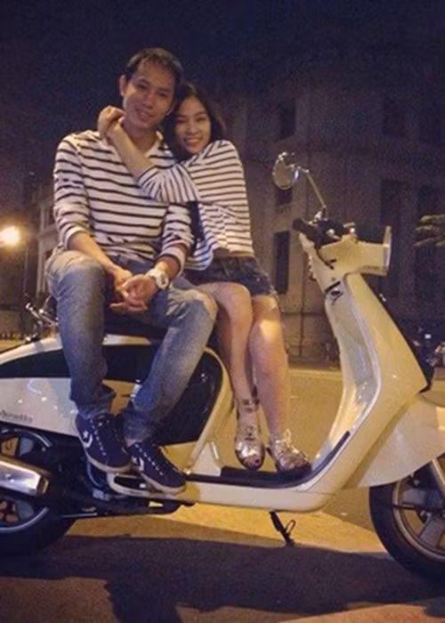 Đầu năm 2014, Thu Thủy bất ngờ công khai mối quan hệ tình cảm với Huỳnh Nhất Phương sau 12 năm hẹn hò bí mật. Ảnh: Giáo dục Việt Nam
