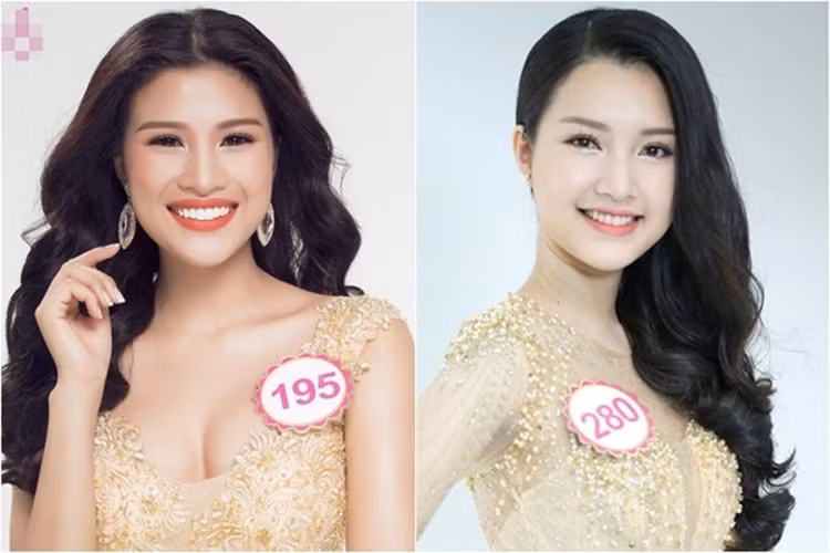 Cũng tại Hoa hậu Việt Nam nhưng ở mùa giải 2016, Nguyễn Thị Thành và Lê Trần Ngọc Trân rút khỏi cuộc thi ngay trước thềm chung kết vì bê bối đời tư. Ảnh: Giadinhnet
