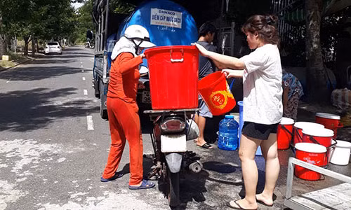 Cuoc song nguoi dan Da Nang dao lon do thieu nuoc sinh hoat