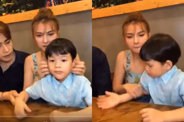 Chong Thu Thuy cung con rieng cua vo the nao truoc on ao?