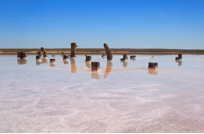 Hồ vàng ở Vùng Volgograd: Golden Lake là hồ muối lớn nhất ở châu Âu (diện tích của nó bao gồm hơn 1502 km, hay 93 dặm), nằm ở phía nam của Nga trong Vùng Volgograd.