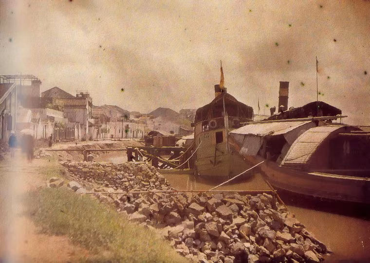 Sông Tam Bạc, Hải Phòng năm 1915.