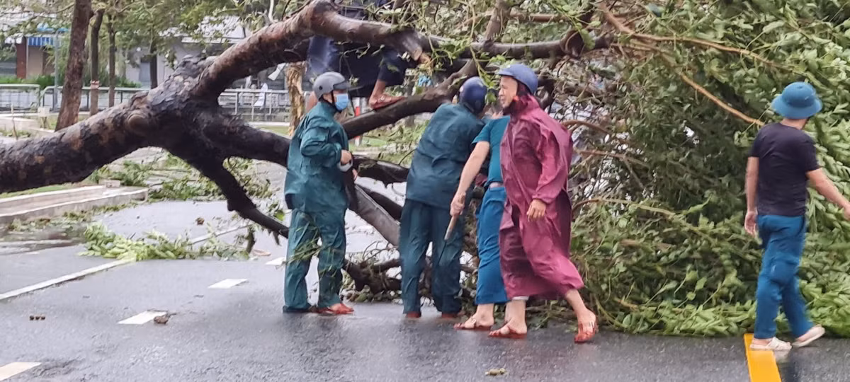 Ngay sáng nay, lực lượng chức năng đã triển khai các biện pháp khắc phục hậu quả bão số 4.