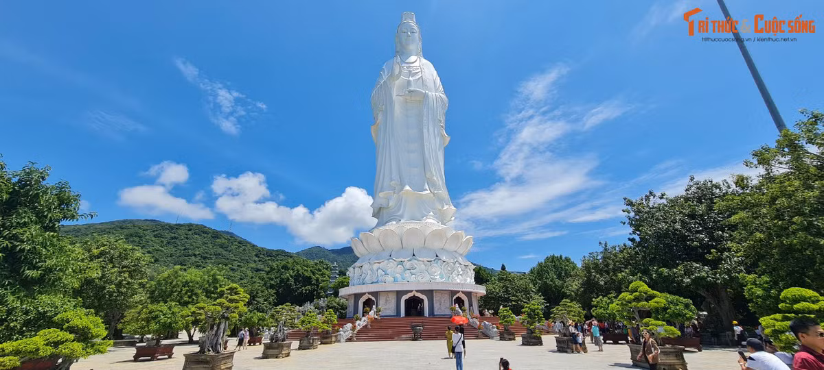 Đặc biệt, tại chùa Linh Ứng Sơn Trà có tượng Phật Quan Thế Âm được xem là cao nhất Việt Nam (cao 67m, đường kính tòa sen 35m). Tượng đứng tựa lưng vào núi, hướng ra biển, đôi mắt hiền từ nhìn xuống, một tay bắt ấn tam muội, tay kia cầm bình nước cam lồ như rưới an bình cho những ngư dân đang vươn khơi xa.