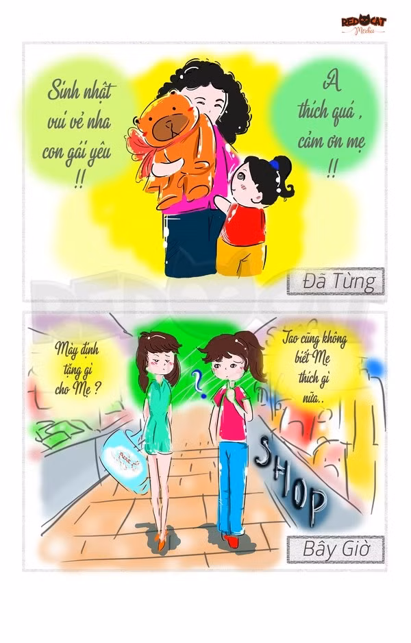 Ngày bé mẹ đôi lúc giống như bà tiên, luôn thấu hiểu và biết được những mong muốn của con, luôn mang đến cho con những món quà bất ngờ nhất. Nhưng khi trưởng thành, không ít cô, cậu chẳng biết hoặc cũng chẳng quan tâm mẹ mình thích gì, mong muốn và chờ đợi điều gì từ đứa con của mình.