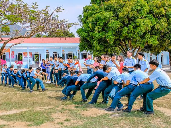 Hoạt động giao lưu thể thao.