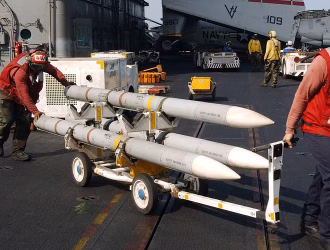 Ngoài ra, AIM-120 có thể tích hợp trên một số mẫu máy bay chiến đấu của đồng minh Mỹ như Eurofighter Typhoon, Tornado, JAS 39 Gripen, F-2, Sea Harrier...