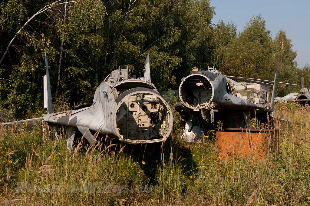 Trong số các xác máy bay tiêm kích có mặt tại đây, có một vài chiếc tiêm kích huyền thoại MiG-21MF, MiG-23ML và thậm chí cả tiêm kích thế hệ 4 hiện đại MiG-29A mà hiện vẫn còn dùng ở nhiều quốc gia. Nguồn ảnh: Flick