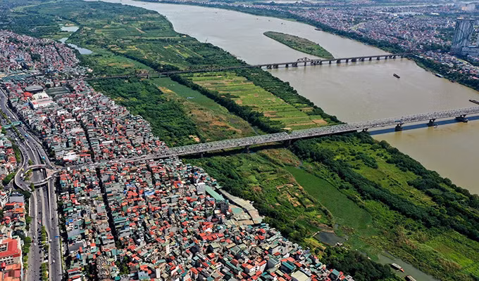 Tiến độ mở rộng Hà Nội ra hai bờ sông Hồng thế nào? Tien do mo rong Ha Noi ra hai bo song Hong the nao?