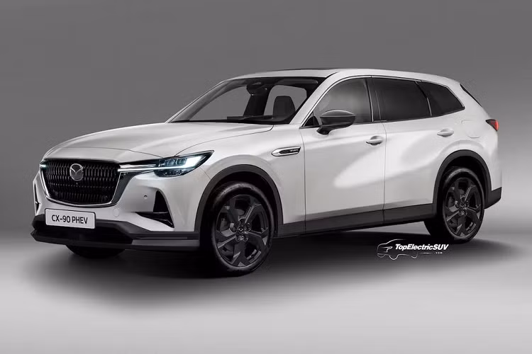 Theo đó, Mazda CX-90 2024 mới sẽ sở hữu một số chi tiết thiết kế giống với CX-60. Điển hình như cụm đèn pha với dải đèn LED định vị ban ngày kéo dài vào bên trong, ăn sâu vào đến lưới tản nhiệt. Tiếp đến là cụm đèn hậu nằm ngang, tạo hình chữ “L”.