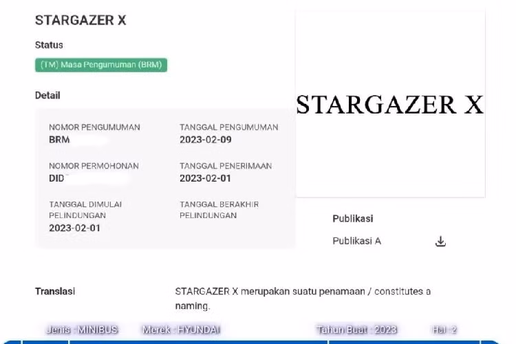 Động cơ của Hyundai Stargazer X nhiều khả năng cũng giữ nguyên như bản thường, đó là máy xăng Smartstream 4 xi-lanh, hút khí tự nhiên, dung tích 1.5L, sản sinh công suất tối đa 115 mã lực và mô-men xoắn cực đại 144 Nm. Tuy nhiên, khác với bản thường, Hyundai Stargazer X chỉ dùng hộp số tự động biến thiên vô cấp IVT và hệ dẫn động cầu trước.