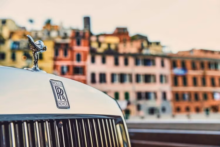 Rolls-Royce cho biết những quả nho có đường thêu sa-tanh giúp chúng lấp lánh dưới ánh sáng và lá nho có đường khâu tatami tinh xảo. Những điểm nhấn đặc biệt tiếp tục với hệ thống đèn trần nội thất Starlight Bespoke với họa tiết hình bản đồ nước Ý được hoàn thiện tỉ mỉ bằng 14.338 mũi khâu.