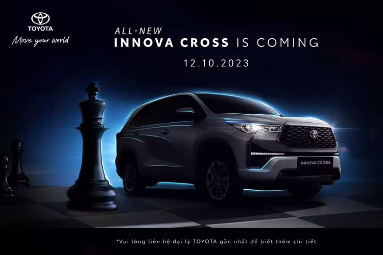Hôm nay, ngày 27/9/2023, hãng Toyota đã chính thức công bố lịch ra mắt của dòng xe MPV hạng trung Innova thế hệ mới ở thị trường Việt Nam. Theo đó, Toyota Innova thế hệ mới sẽ chính thức trình làng ở Việt Nam vào ngày 12/10/2023 tới đây.