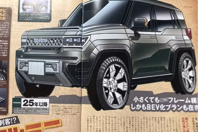 Theo kế hoạch, Toyota sẽ cho trình lành một mẫu SUV mới có tên mã nội bộ 500D. Mẫu xe này được định vị thuộc phân khúc A-SUV và sẽ đối đầu trực tiếp với “tiểu G-Class” Suzuki Jimny. Chiếc SUV việt dã mới nhà Toyota sẽ được phân phối chủ yếu ở khu vực Đông Nam Á, Nhật bản, châu Phi và Nam Phi.