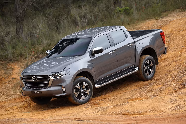 Hệ thống an toàn tiêu chuẩn trên Mazda BT-50 gồm hệ thống chống bó cứng phanh ABS, phân bổ lực phanh điện tử EBD, trợ lực phanh điện tử EBA, hệ thống cân bằng điện tử DSC, hệ thống cảnh báo phanh khẩn cấp ESS, hệ thống kiểm soát lực kéo chống trượt TCS, hệ thống hỗ trợ khởi hành ngang dốc HLA, cảnh báo chống trộm, cảnh báo điểm mù, cảnh báo phương tiện cắt ngang và 7 túi khí.