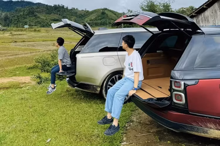 Minh Nhua va Cuong Do la di thien nguyen bang cap Range Rover