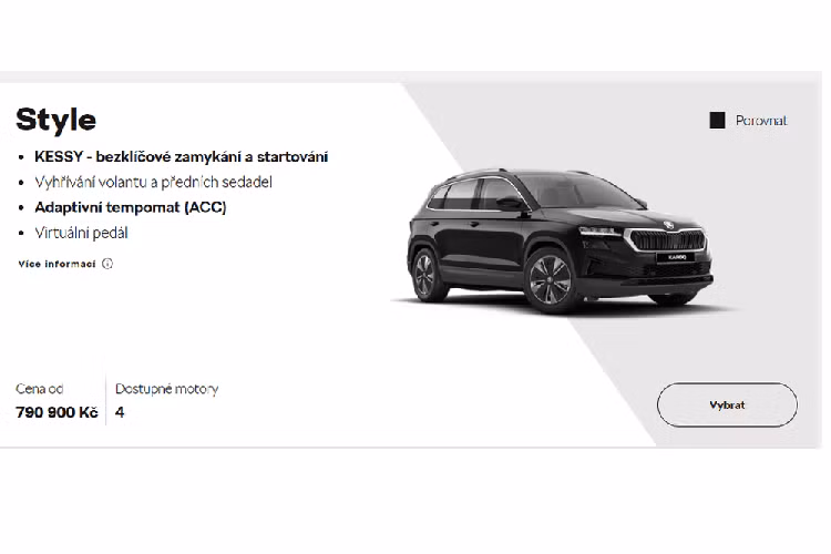 Karoq là chiếc xe 5 chỗ thuộc phân khúc SUV hạng C. Karoq sẽ cạnh tranh trực tiếp với Peugeot 3008, Hyundai Tucson, Ford Territory, Kia Sportage,... Các xe này có giá giao động từ 800 triệu đến 1 tỷ 100 triệu. Dòng Kodiaq được nhập về bản 7 chỗ, thuộc phân khúc SUV hạng D.