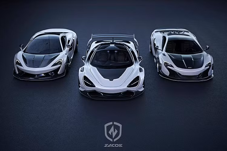 Bắt đầu với 570S, Zacoe chế tạo bộ chia phía trước khổng lồ tạo nên sự ấn tượng và nổi bật. Bổ sung cho bộ chia là các khe hút gió phía trước được sửa đổi và mui xe độc đáo với các ống hút gió lớn. Sau đó, hãng độ đã tạo ra các vòm bánh trước và sau cho siêu xe Anh Quốc, cho phép lắp các bánh xe lớn.