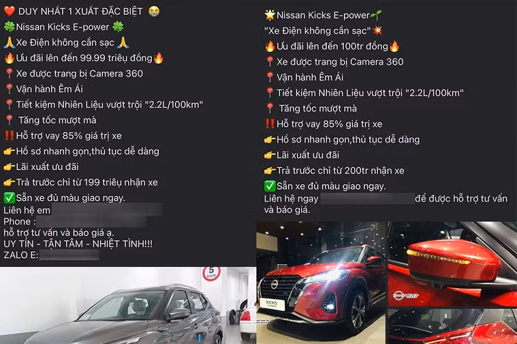 Phần lớn các đại lý đều công bố khuyến mại giảm giá 100 triệu đồng cho Nissan Kicks e-Power trong tháng 10/2023. Hiện mẫu SUV cỡ B này có 2 phiên bản là E và V cùng giá bán lần lượt 789 triệu và 858 triệu đồng.