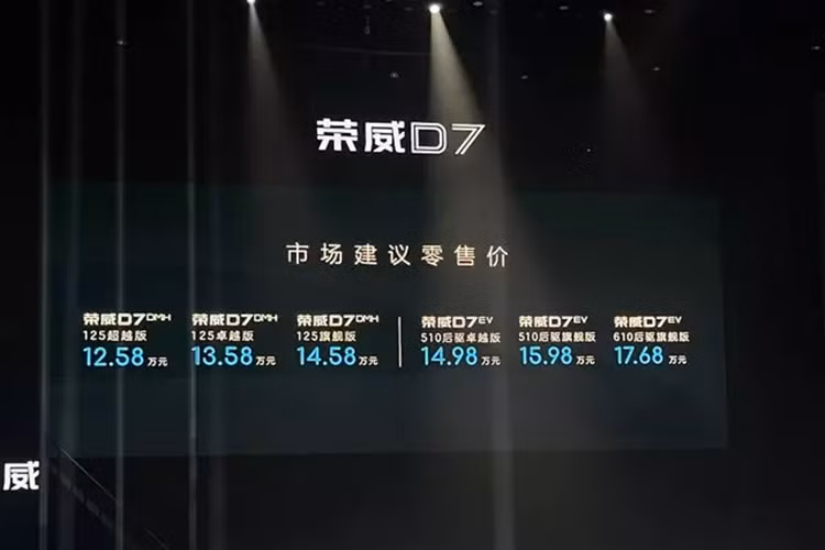 Trở lại với Roewe, nó được ra mắt vào năm 2006. Bây giờ, nó đã tung ra sản phẩm mới nhất của mình, chiếc sedan D7. Vào ngày 8 tháng 11 năm 2023, mẫu sedan cỡ trung đến cỡ lớn mới Roewe D7 của SAIC đã chính thức ra mắt với 6 mẫu mã bao gồm phiên bản DMH hybrid và phiên bản điện EV, hứa hẹn sẽ làm nhiều đối thủ phải lo sợ trước giá bán hấp dẫn, cùng công nghệ hiện đại.